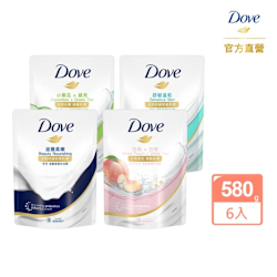 多芬 沐浴露補充包6入