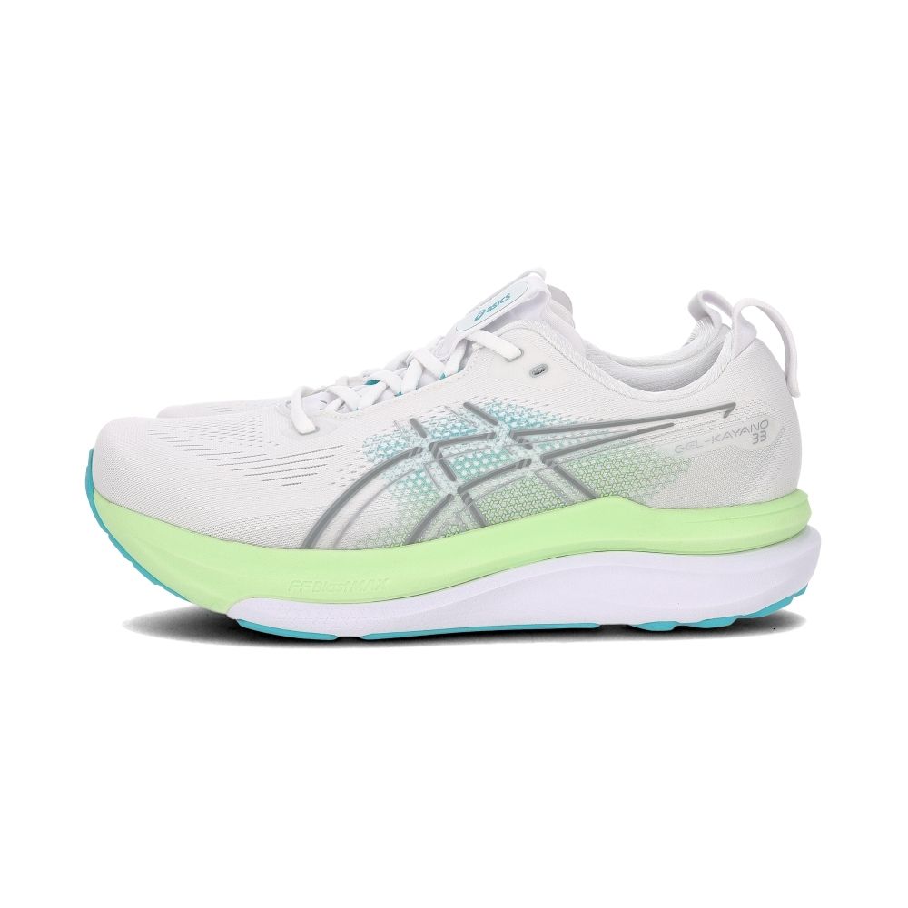 Asics Gel-Kayano 33 4E 男鞋 白綠色 超寬楦 緩震 支撐 運動 慢跑鞋 1011C229-100