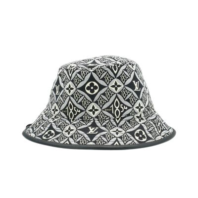 LOUIS VUITTON路易威登 Louis Vuitton LV路易威登 字花帆布漁夫帽-M(MP2829-黑白)