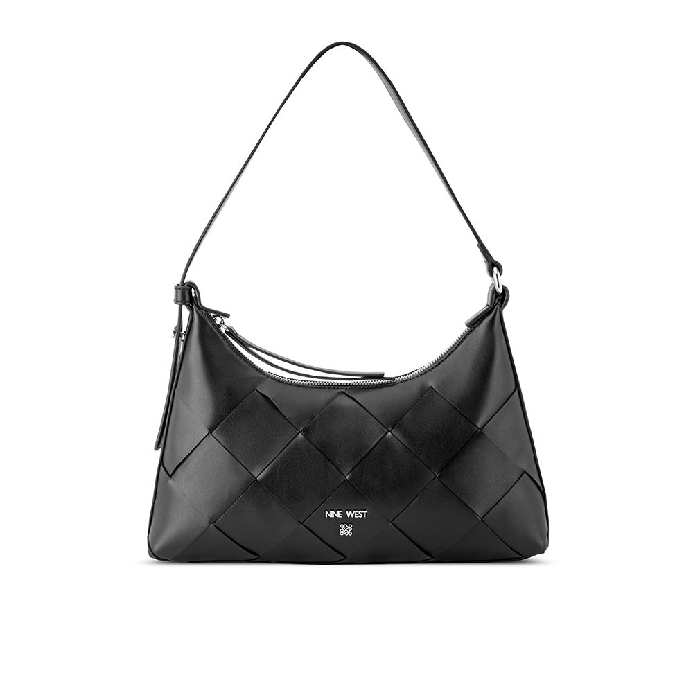 NINE WEST KITRA  編織造型肩背包-黑色(577172)