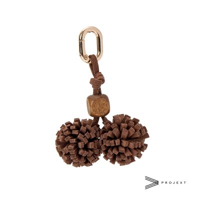PROJEXT 皮革鞋扣 Charm Bom Bom - Beige