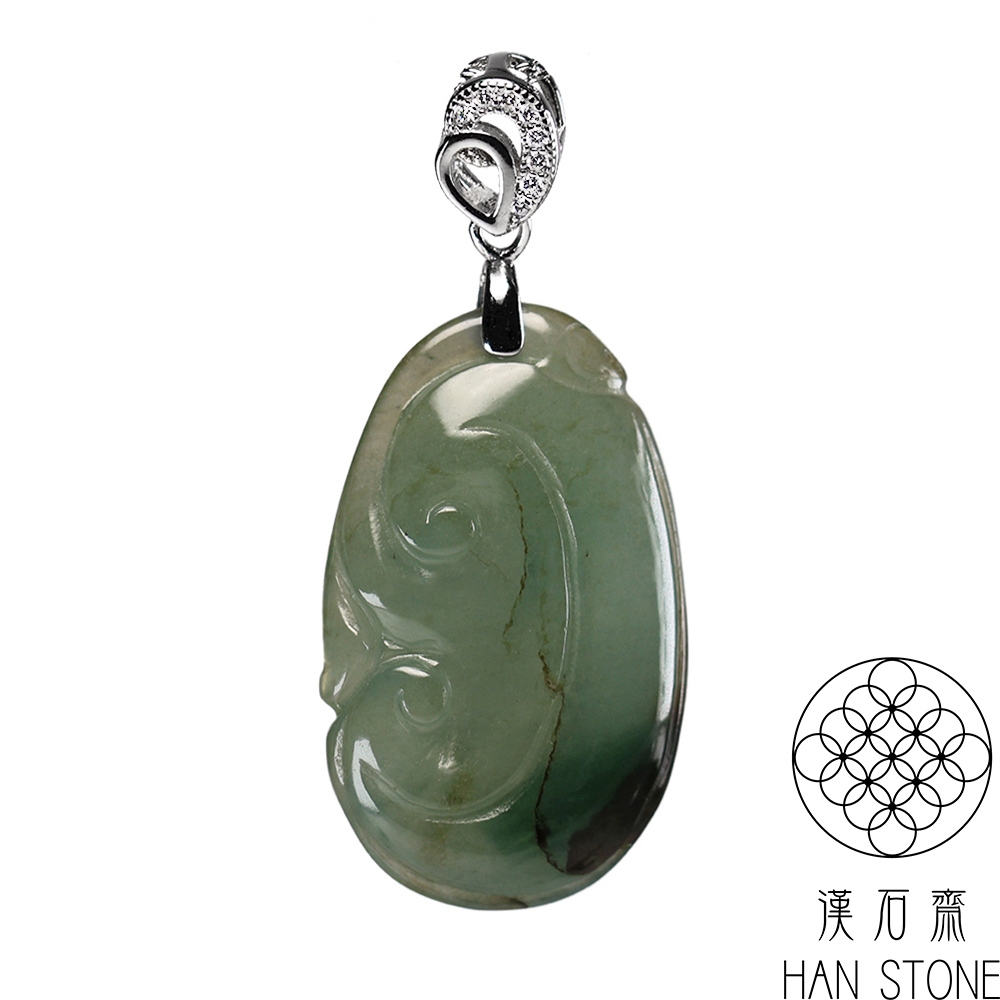 漢石齋】天然翡翠A貨如意玉佩吊墜冰種飄花(16*27*4mm) | 漢石齋| Yahoo