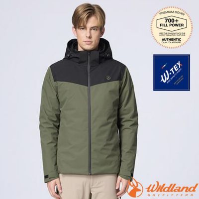 【荒野 WildLand】男 防水3in1+羽絨兩件式外套/ 0B32918-231 龍紋綠