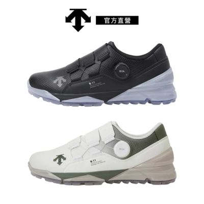 【DESCENTE】GOLF 迪桑特 M CONDOR BOA 男士 高爾夫球鞋 贈送品牌鞋包(卡其色/黑色)