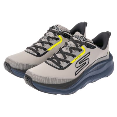 SKECHERS 男鞋 慢跑系列 慢跑鞋 GO RUN MAX RUN - NITEVIZN - WATERPROOF - 221003GRY