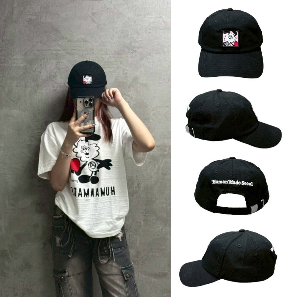 Human Made × Verdy 韓國開幕限定 六分割老帽 黑色 XX31GD028-BK