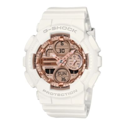 CASIO卡西歐 G-SHOCK 閃耀動人 優雅光澤 白 GMA-S140PG-7A 45.9mm