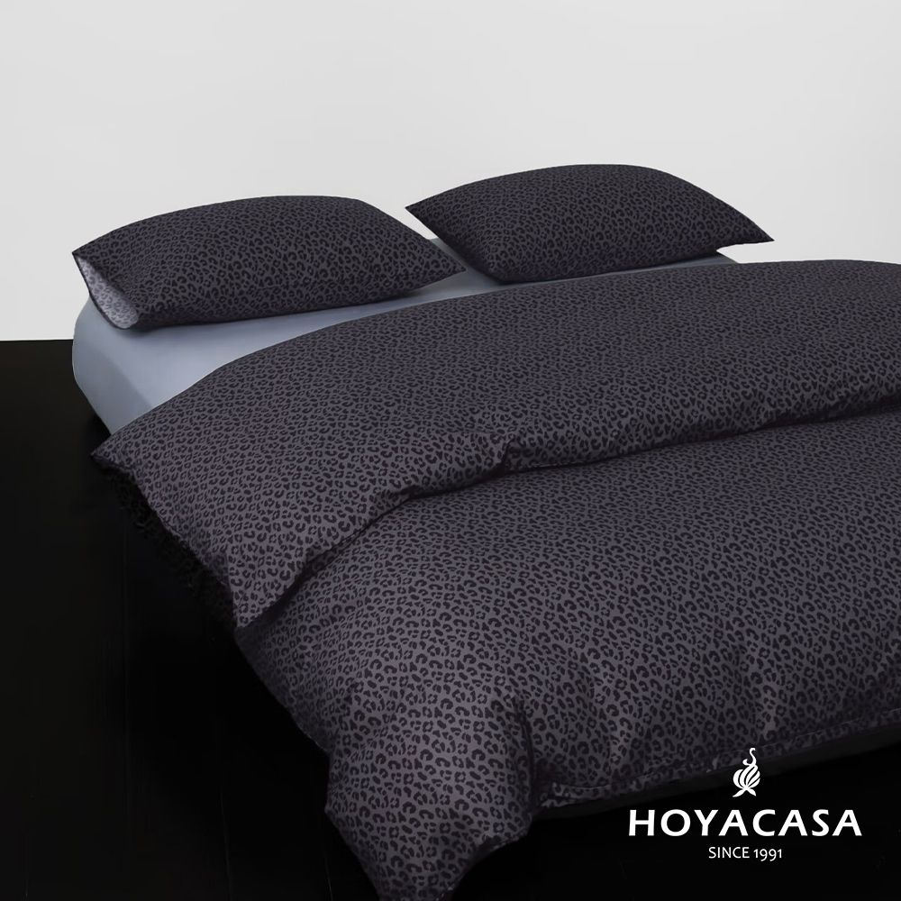 HOYACASA 100%精梳純棉兩用被床包組-多款任選(單人/雙人/加大均一價) (暮夜星影)