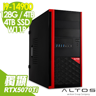 Acer 宏碁 Altos P150F8 水冷工作站 (i9-14900/128G/4TB+4TB SSD/RTX5070Ti-16G/1200W/W11P)