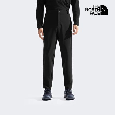 【The North Face 官方旗艦】 北面男款黑色DWR防潑水戶外徒步長褲｜8E4YJK3