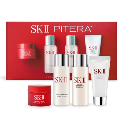 SK-II/SK2 SK-II 暢銷旅行組(洗面乳20g+亮采水30ml+青春露30ml+致臻活膚霜15g)-國際航空版