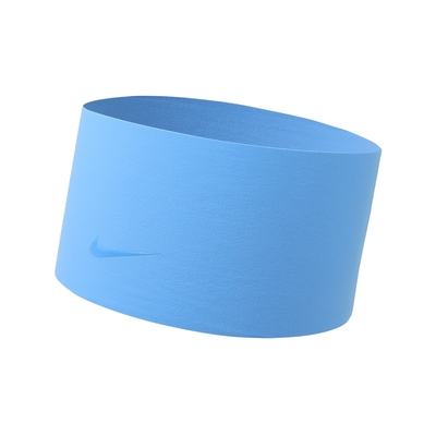 Nike 頭帶 Fury Elevate 藍 速乾 寬版 微毛絨 運動 籃球 健身 網球 髮帶 N101171242-1OS