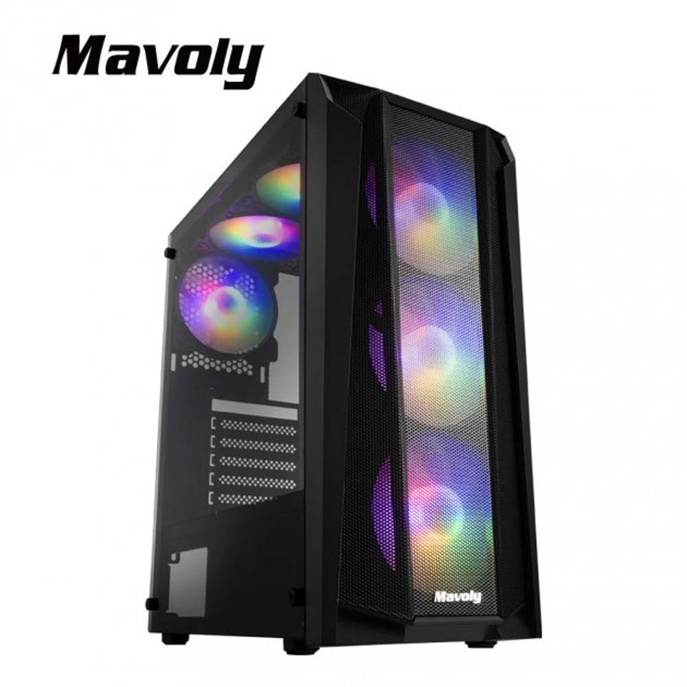 【Mavoly 松聖】荔枝 RGB電腦機殼｜炫彩燈效｜高效散熱