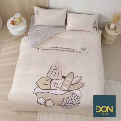 【DON】xThe Butters奶油家族聯名系列 雙人抗菌天絲兩用被床包四件組-奶油麵包店