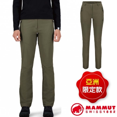 【MAMMUT 長毛象】AF 男 Trekkers 3.0 SO Pants 機能彈性透氣快乾防潑水長褲 1021-00800-4584 綠鬣蜥