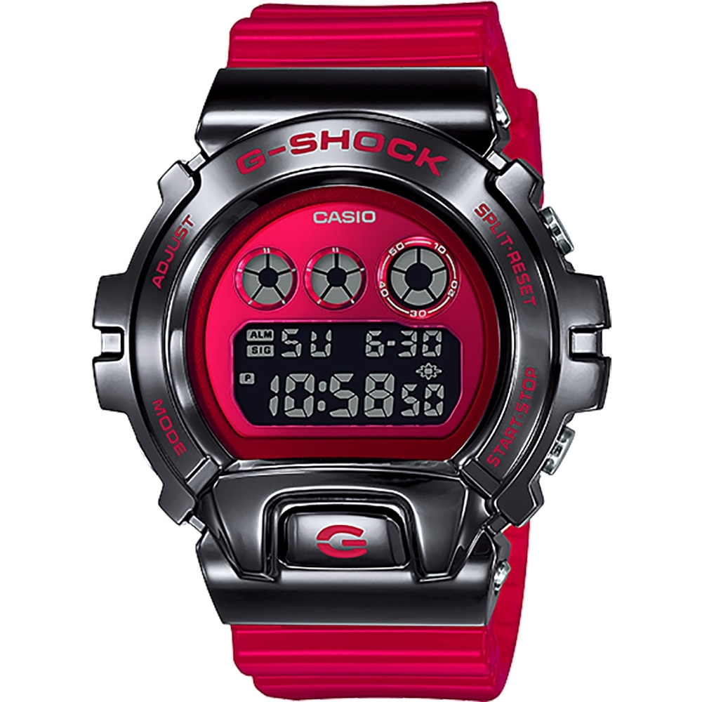 CASIO 卡西歐 G-SHOCK DW-6900 25周年金屬手錶 七夕浪漫購 送禮首選 (GM-6900B-4)