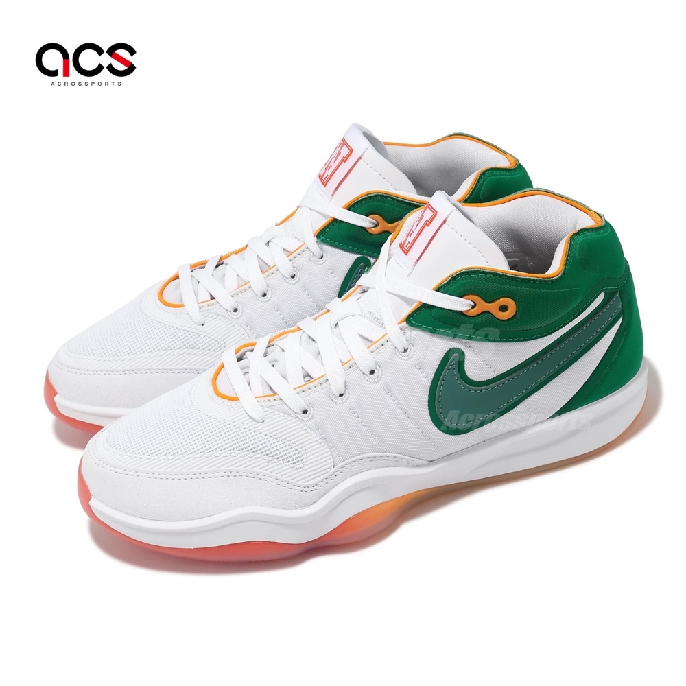 Nike 籃球鞋Air Zoom GT Hustle 2 EP 男鞋白綠Swoosh Squad DJ9404-103