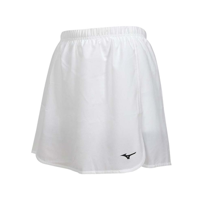 MIZUNO 女羽球短裙褲-訓練 美津濃 羽球 72TBB71501 白黑