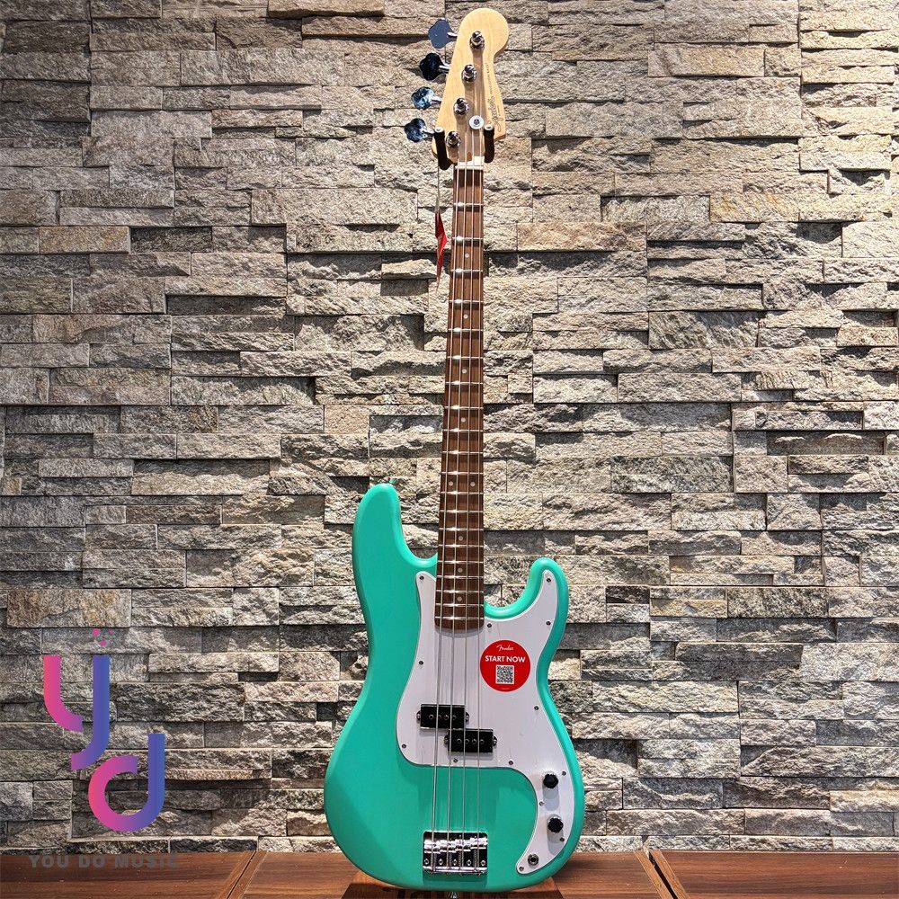 Squier Debut Precision Bass 入門四弦電貝斯Sea Foam Green 綠色