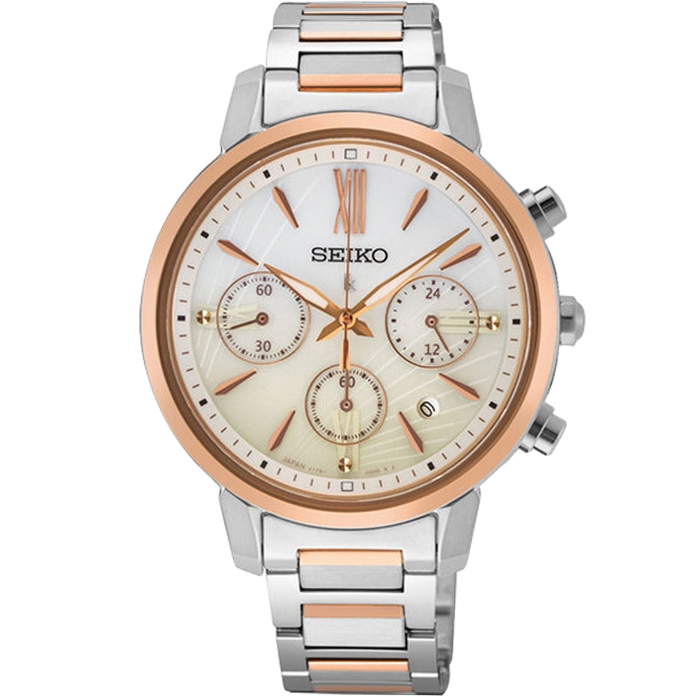 SEIKO 精工 LUKIA 海芋 太陽能計時腕錶-女錶(SSC920J1)36.2mm SK008 