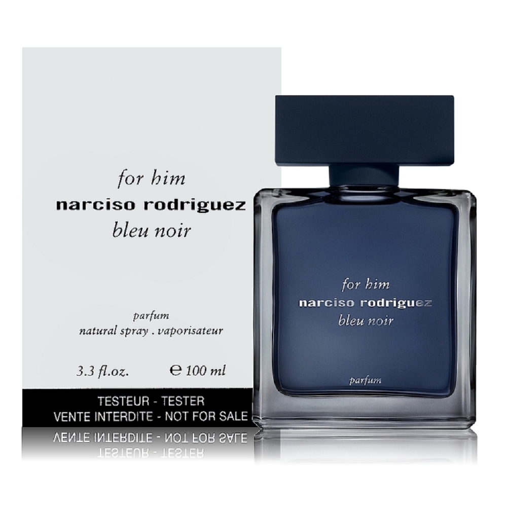Narciso Rodriguez Bleu Noir 紳藍男性香精100ml Tester 包裝(原廠公司