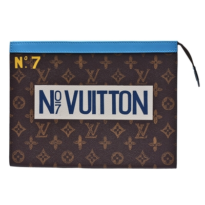 LV Louis Vuitton路易威登 M81204 POCHETTE VOYAGE Monogram帆布N°7手拿包