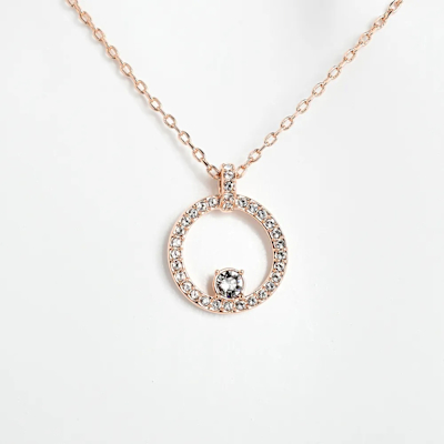 SWAROVSKI 施華洛世奇 Creativity 鏈墜 項鍊 鍍玫瑰金色 5202446