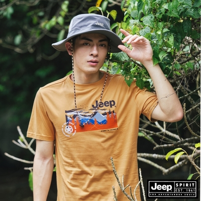JEEP品牌酷帥印刷純棉短T