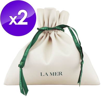 LA MER 海洋拉娜 緞面寵愛束口袋 2入
