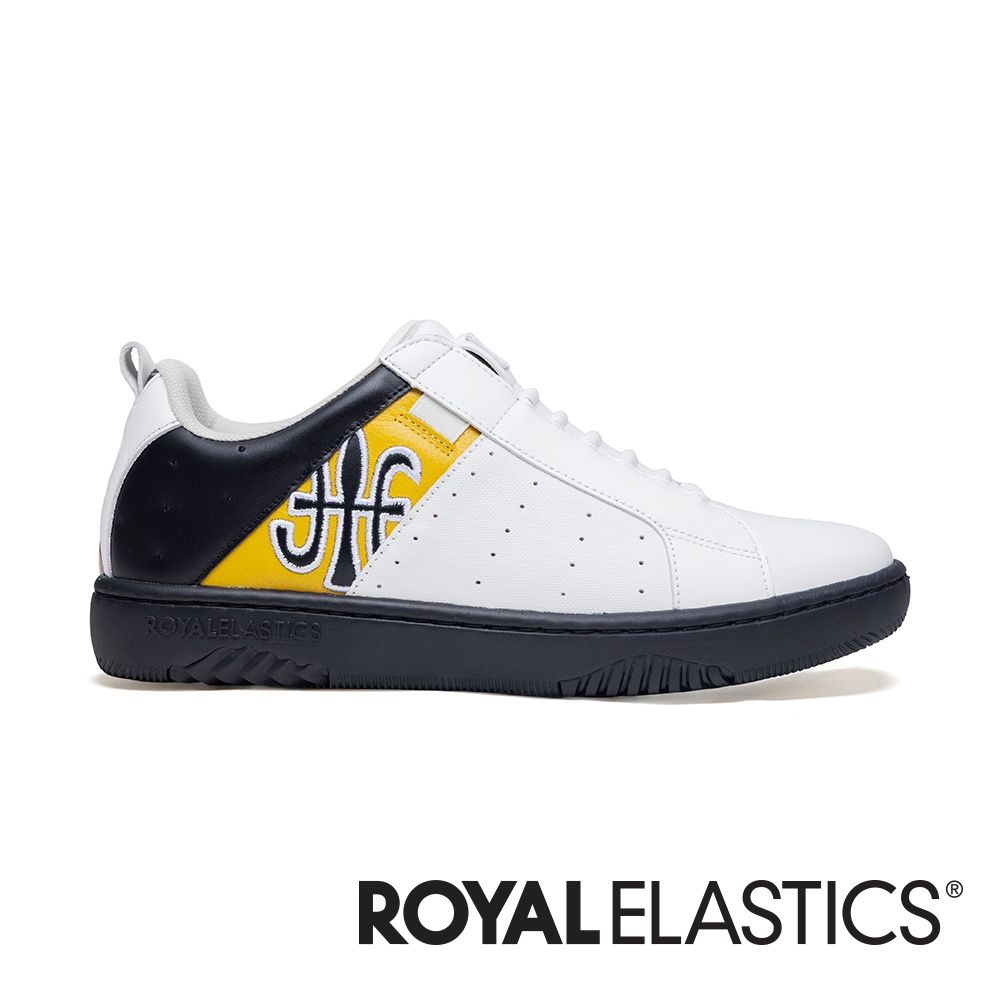 ROYAL ELASTICS ICON2.0 白黃黑真皮潮流運動休閒鞋 (男) 006562-039