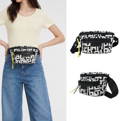 LONGCHAMP LE PLIAGE LGP系列尼龍腰包(小/黑X白)