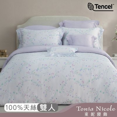 Tonia Nicole 東妮寢飾 漫舞微風80支環保印染100%萊賽爾天絲被套床包組(雙人)