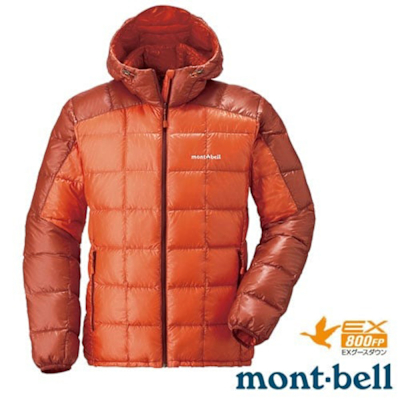 【MONT-BELL】男 800FP U.L.Guide 超輕量羽絨連帽外套.防風夾克 1101464 TE/SO 橘