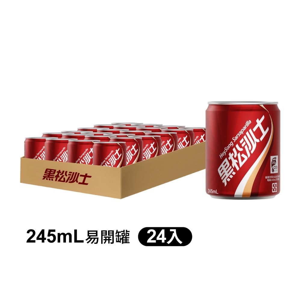 黑松 黑松沙士(245mlx24入)