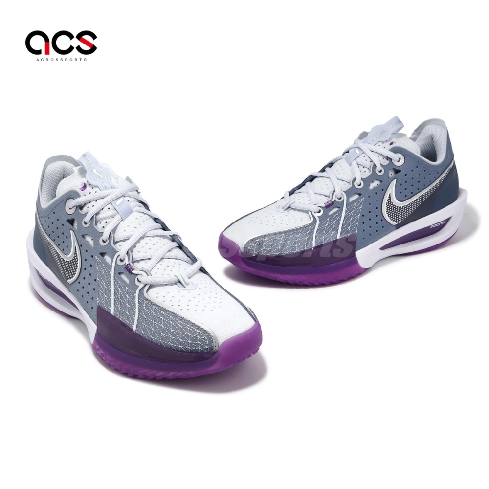 Nike 籃球鞋Air Zoom GT Cut 3 EP 紫灰男鞋實戰緩震DV2918-400 | 籃球