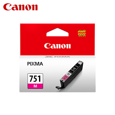 【CANON 佳能】 CLI-751 M 紅色 原廠墨水匣 CLI751 含台灣地區專用貼紙