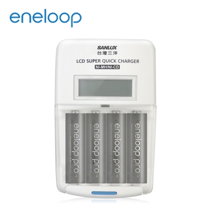 國際牌eneloop高容量充電電池組(旗艦型充電器+3號4入)