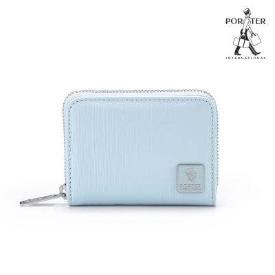 PORTER INTERNATIONAL - 復古品味MORI零錢包 - 輕霧藍