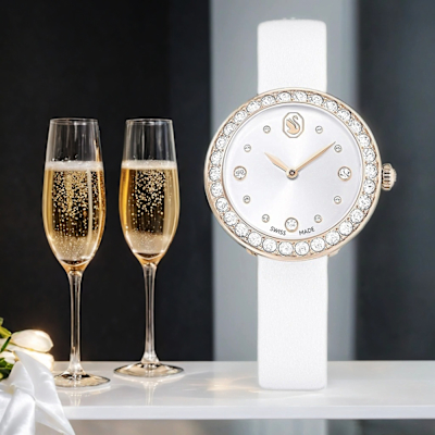 SWAROVSKI 施華洛世奇 Matrix Tennis 水晶錶圈手錶 女錶 寵愛媽媽 送禮推薦-30mm 5710103
