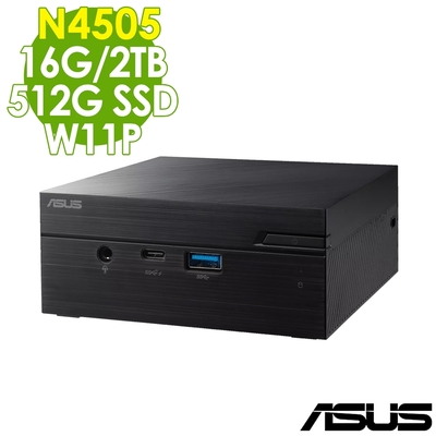 ASUS華碩 ASUS 華碩 PN41-N45Y4ZA 迷你商用電腦 (N4505/16G/512G SSD+2TB HDD/W11P)