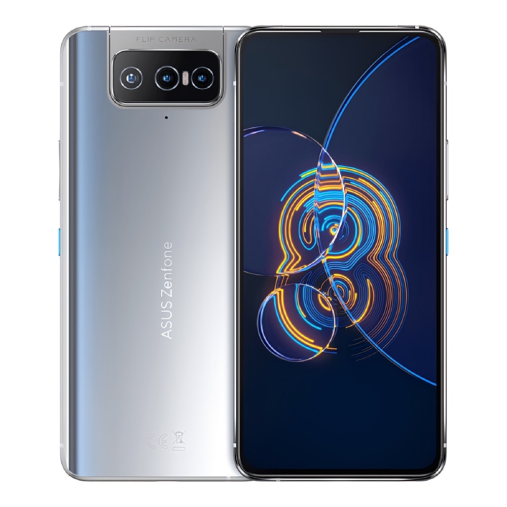 ジャンク ASUS Zenfone8 128GB シルバー ASUS - Zenfone 8 ホライゾンシルバー(ディスプレイ、背面にひび