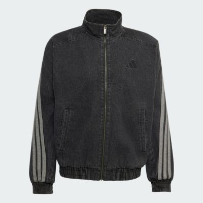 Adidas 愛迪達 Sta Dnm Jkt KV8344 男 立領外套 丹寧外套 休閒穿搭 黑