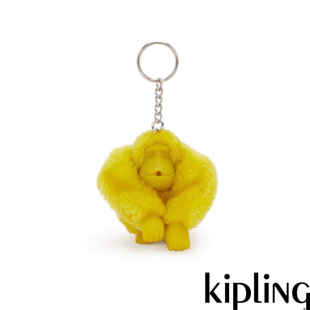 Kipling 檸檬黃小猴子吊飾-MONKEYCLIP M