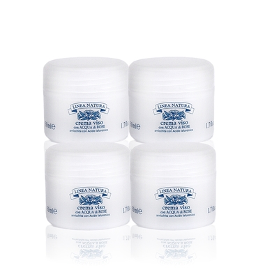 義大利Rudy玫瑰柔潤細緻面霜50ml超值4入再送Rudy玫瑰純露保濕柔嫩化妝水250ml乙瓶