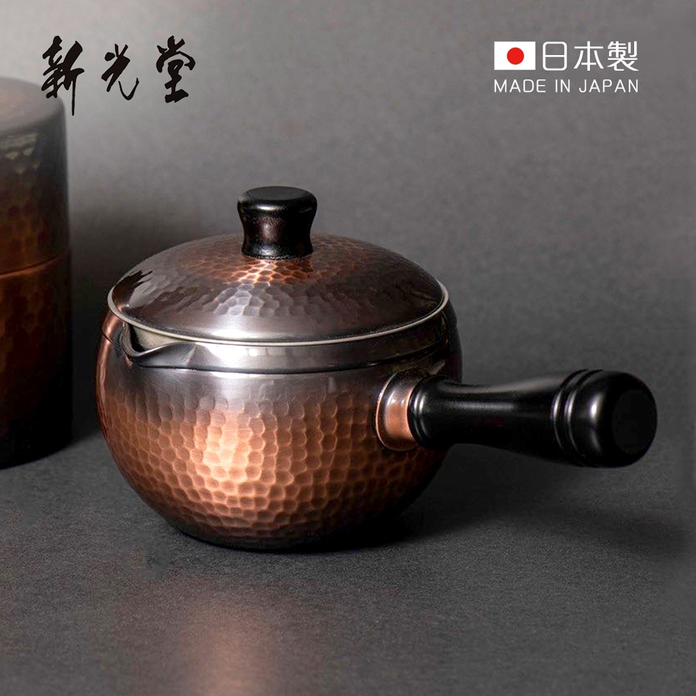 新品】純銅 急須 新光堂 槌目銅器 美術銅器