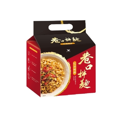 統一 巷口拌麵紅油椒麻四合一袋/香辣厚麻醬四合一袋