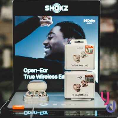 送原廠腰包 SHOKZ Open Dots ONE E310 開放式 耳夾式 藍牙 耳機 杜比音效 防水防塵 公司貨
