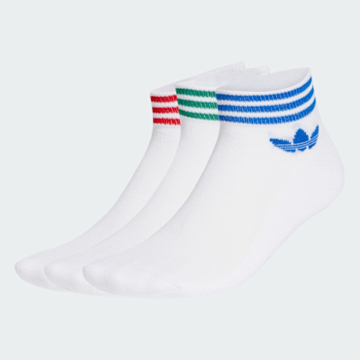 【adidas 愛迪達】 LOGO 腳踝襪 3 雙入 男/女 - Originals JI9489