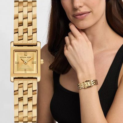 Michael Kors MK Georgie 典雅方型女錶 寵愛媽媽 送禮推薦-19mm MK4931