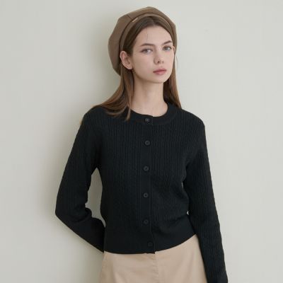 GIORDANO 女裝防靜電針織毛衣 New Preppy系列 - 09 標誌黑